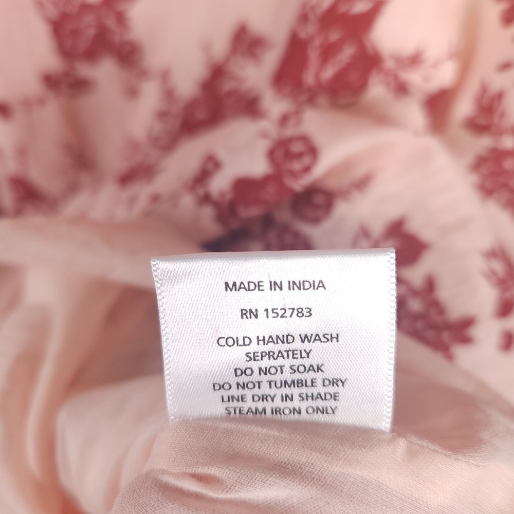 Anna Cate Aliana Maxi Dress Womens Size L Pink Floral Milkmaid Cottagecore NEW - Picture 10 of 13